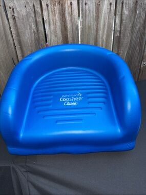Cooshee Classic Babysmart Foam Booster Seat Blue Lightweight Rare Find